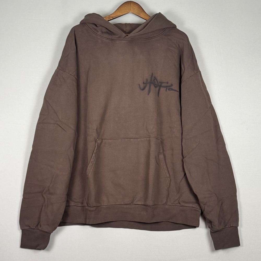 Travis Scott Utopia Pack A2 Hoodie Mens XXL Brown NWT Skull Graphic Sweatshirt